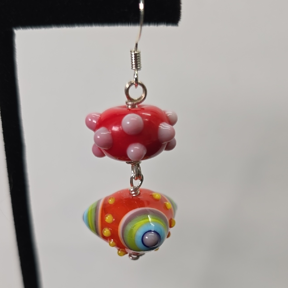 Colorful Handmade Earrings - Picture 3 of 3